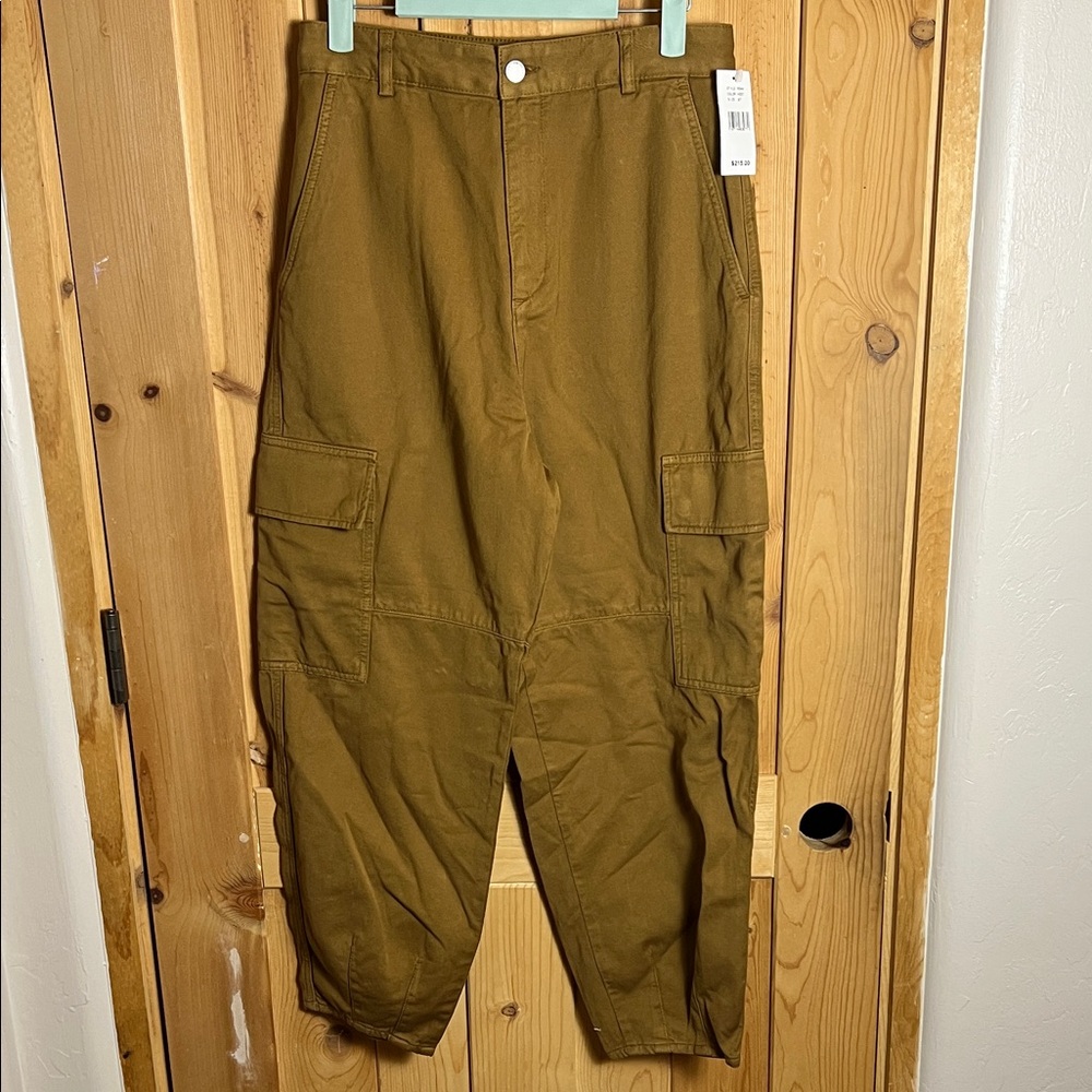 AG Cargo Style High-Rise pants in Camel